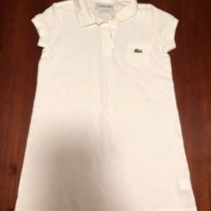 Girl’s Lacoste white dress